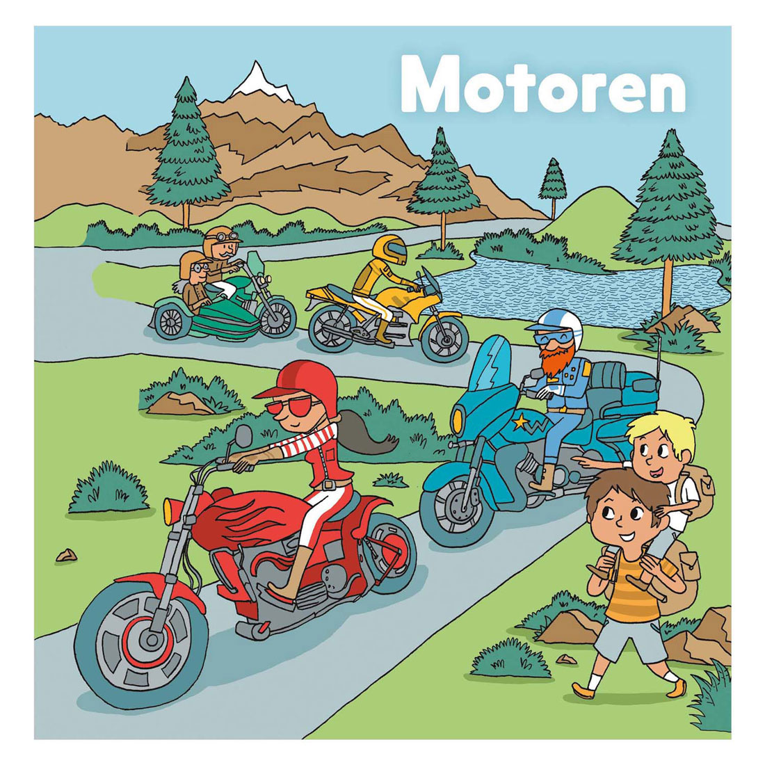 Livre pour enfants sur les motos