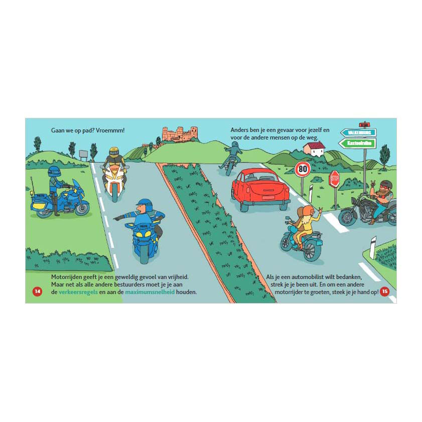 Livre pour enfants sur les motos
