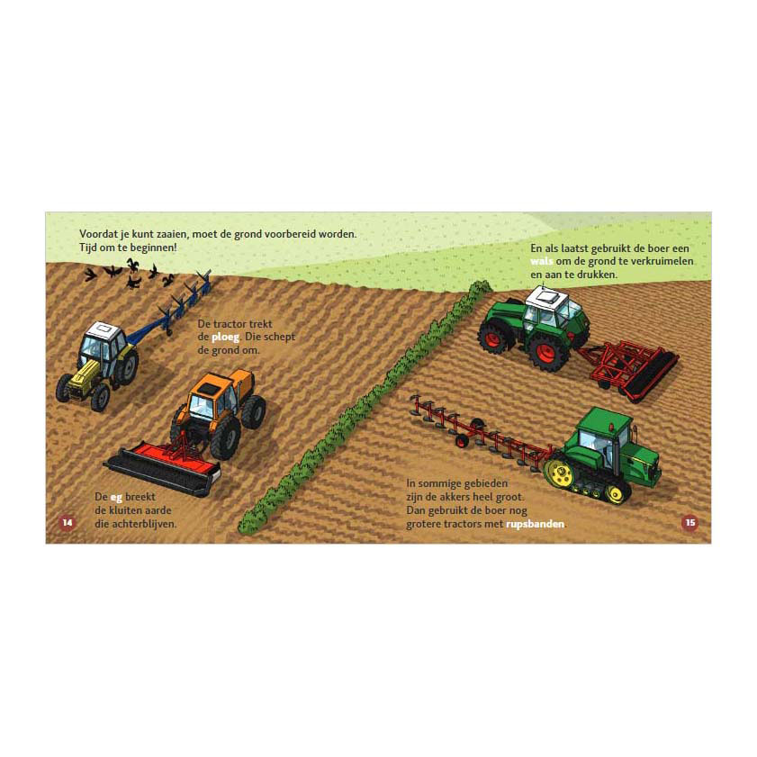 Livre pour enfants sur les tracteurs
