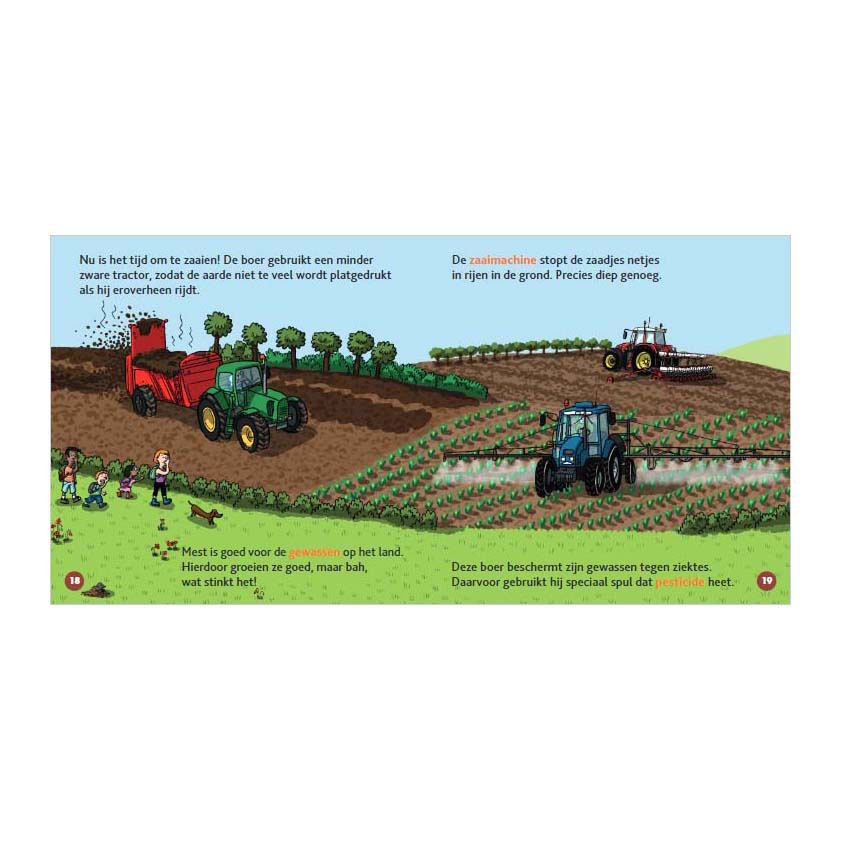 Livre pour enfants sur les tracteurs