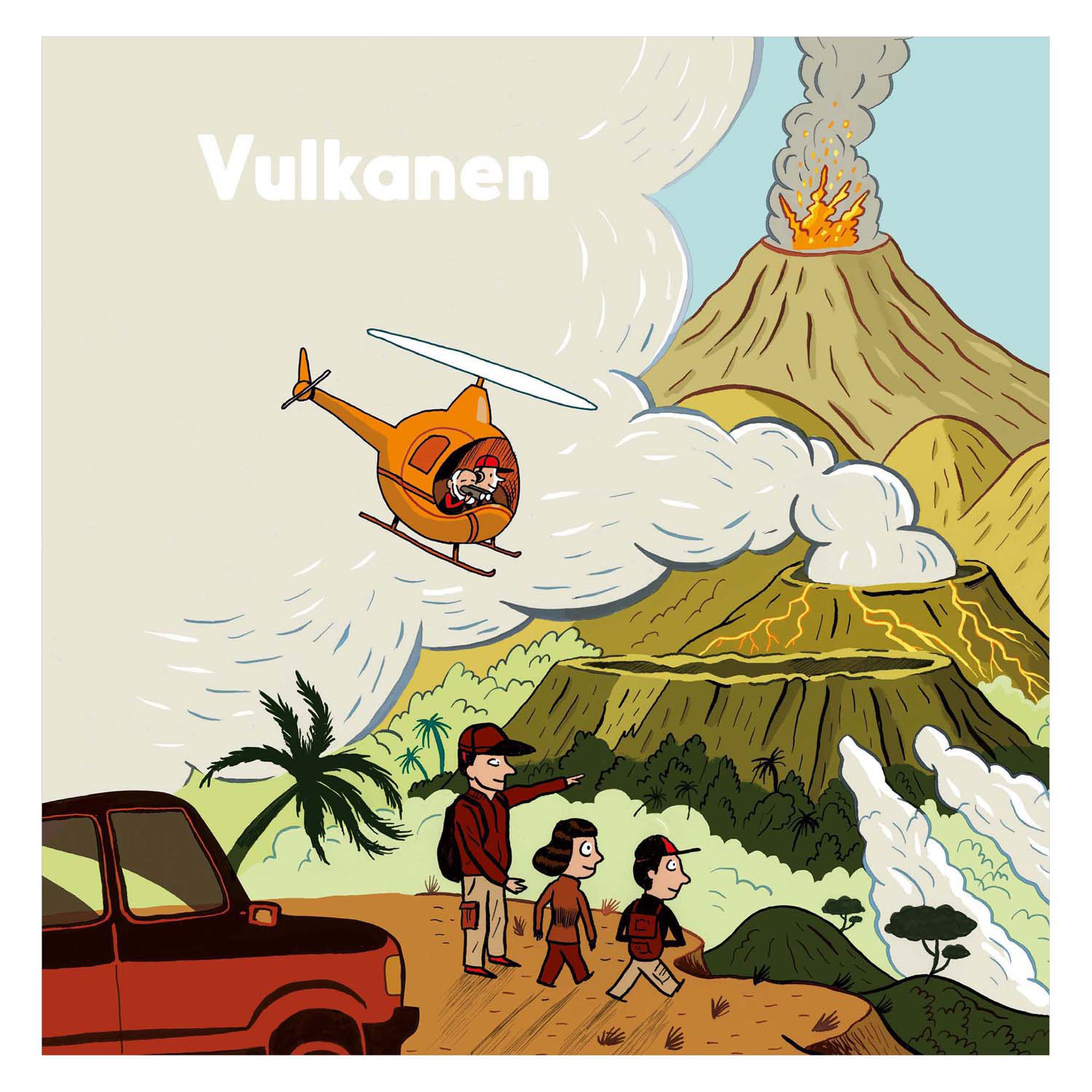 Livre pour enfants sur les volcans