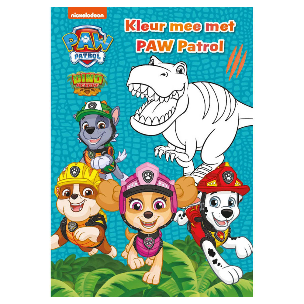 Kleur mee met Patrol - Dino Rescue online ... | Lobbes Speelgoed