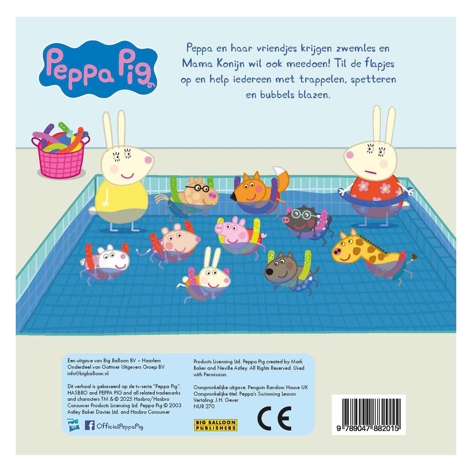 Peppa's eerste zwemles