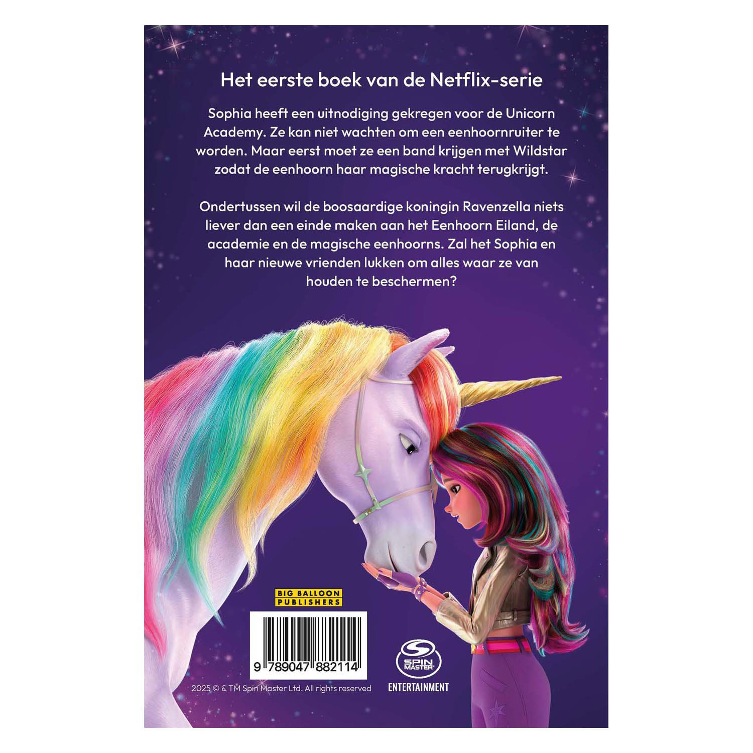 Sophia's uitnodiging voor Unicorn Academy