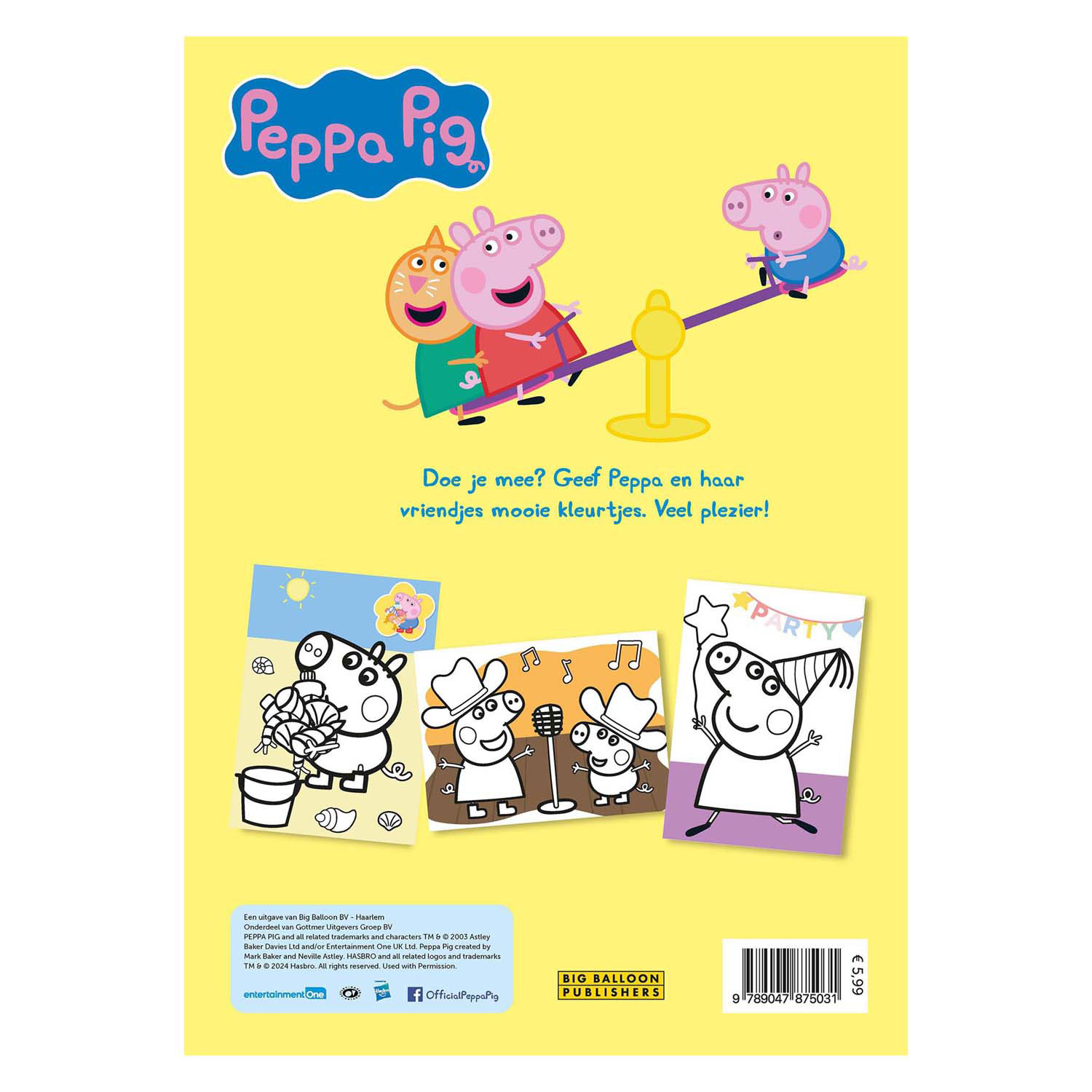 Peppa adore colorier