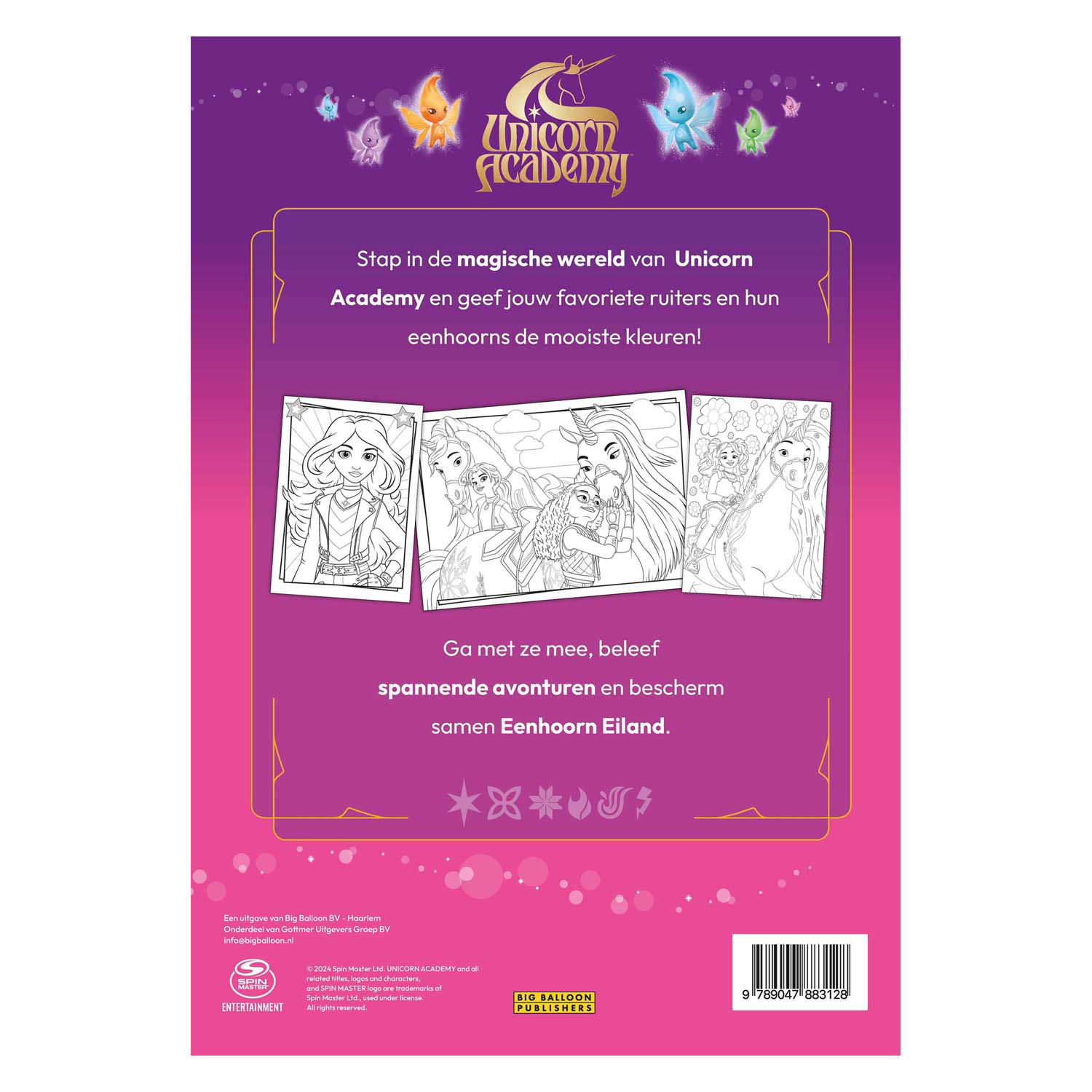 Kleurboek van Unicorn Academy