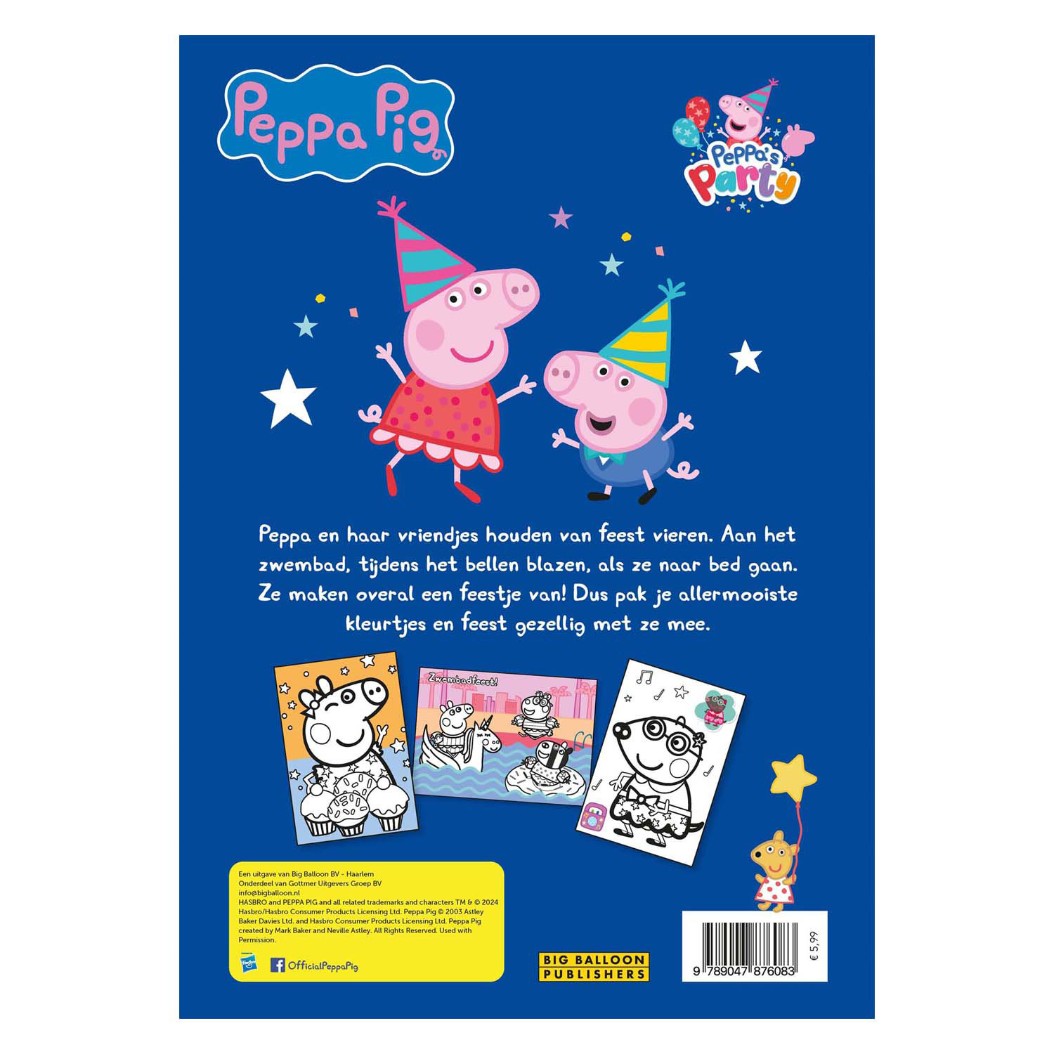 Livre de coloriage de la fête de Peppa