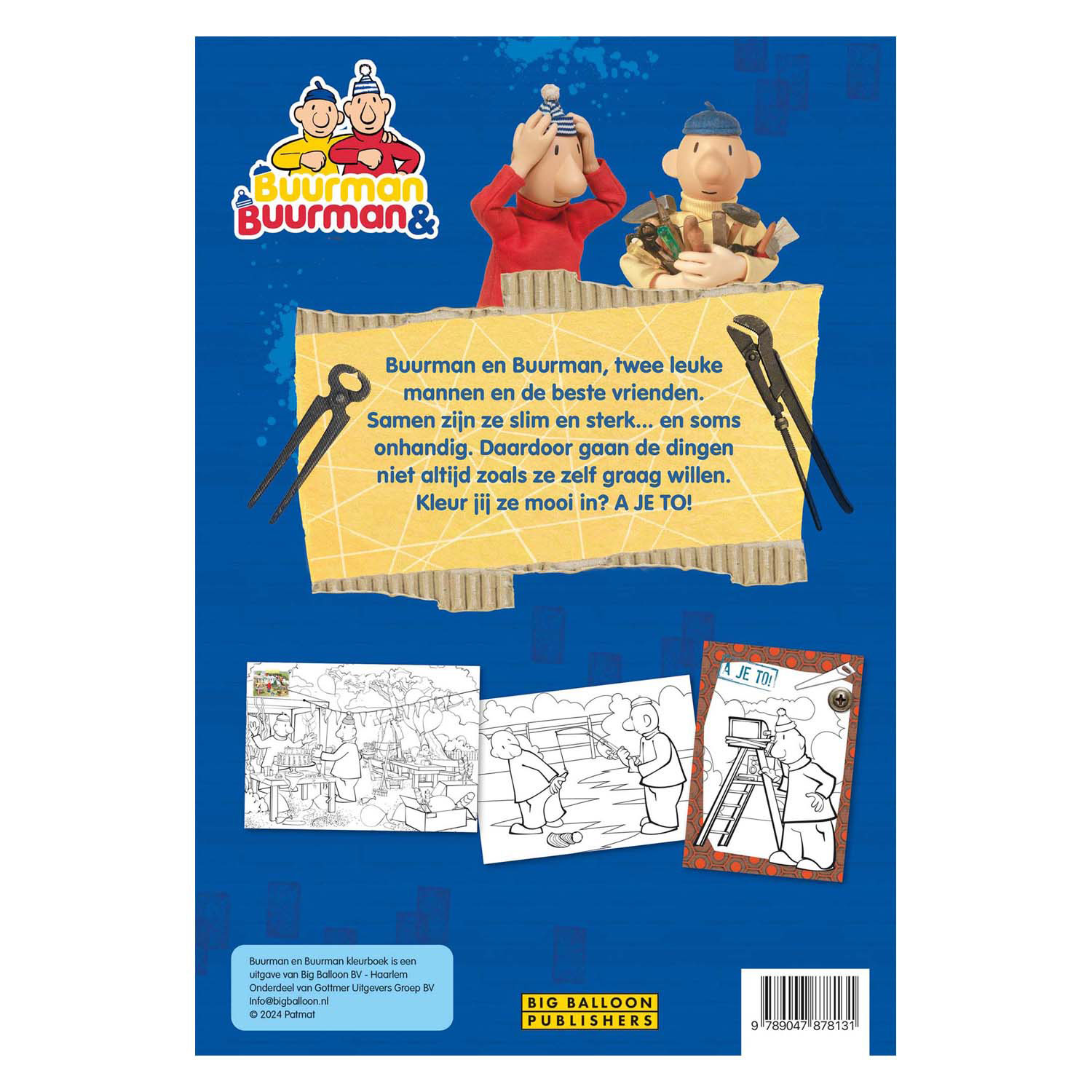 Livre de coloriage Pat et Mat