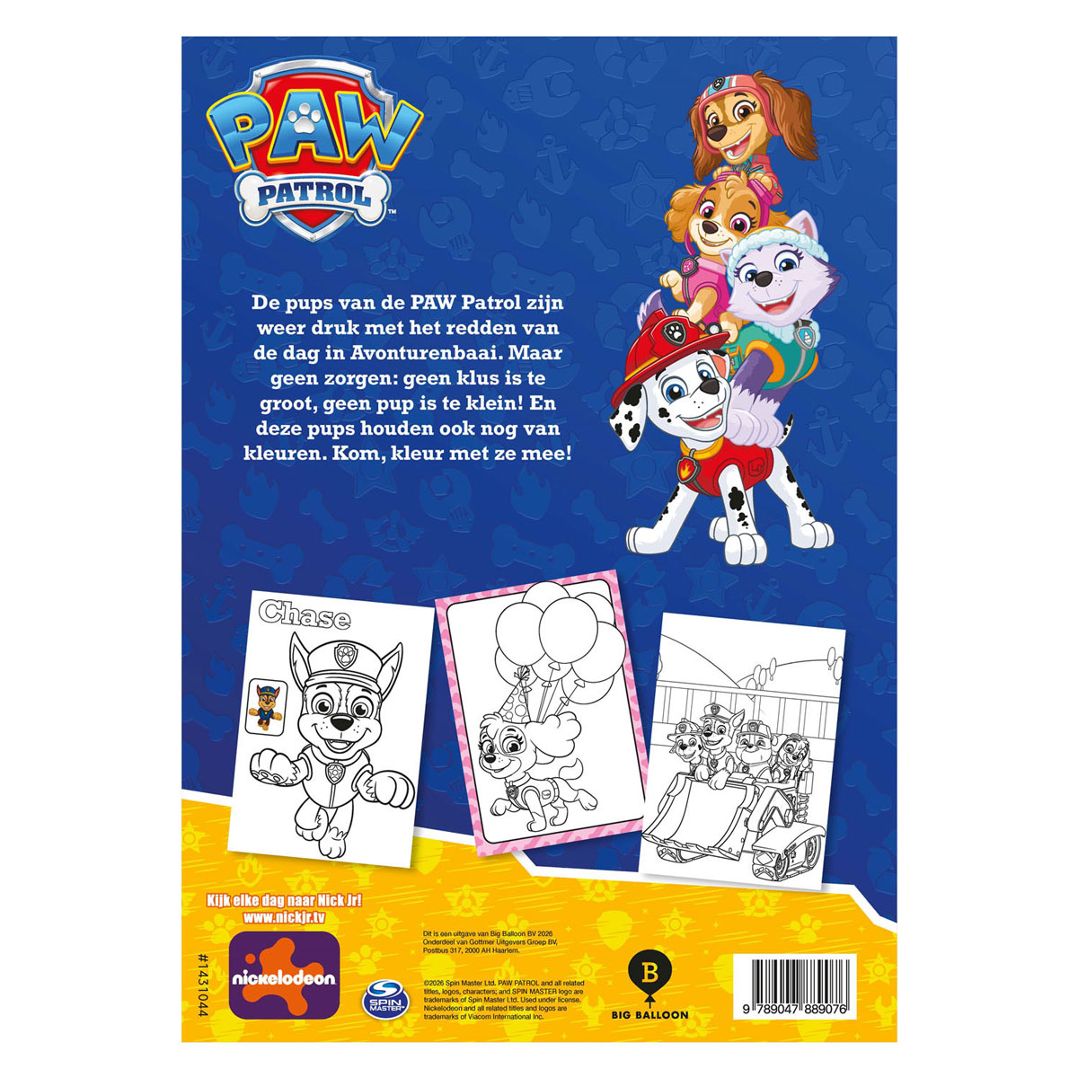 PAW Patrol - PAW Patrol kleurblok