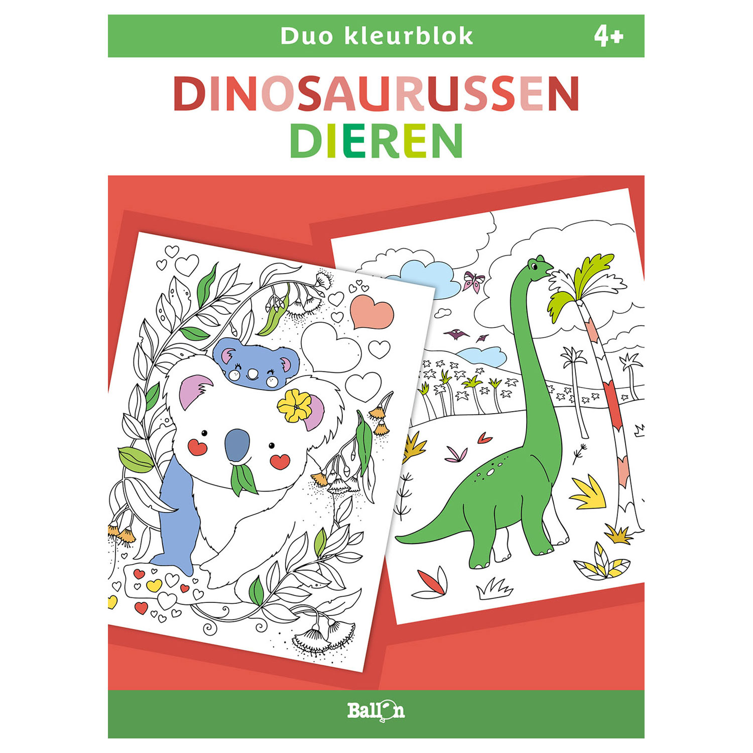 Duo blocs de couleurs - Dinosaures et Animaux