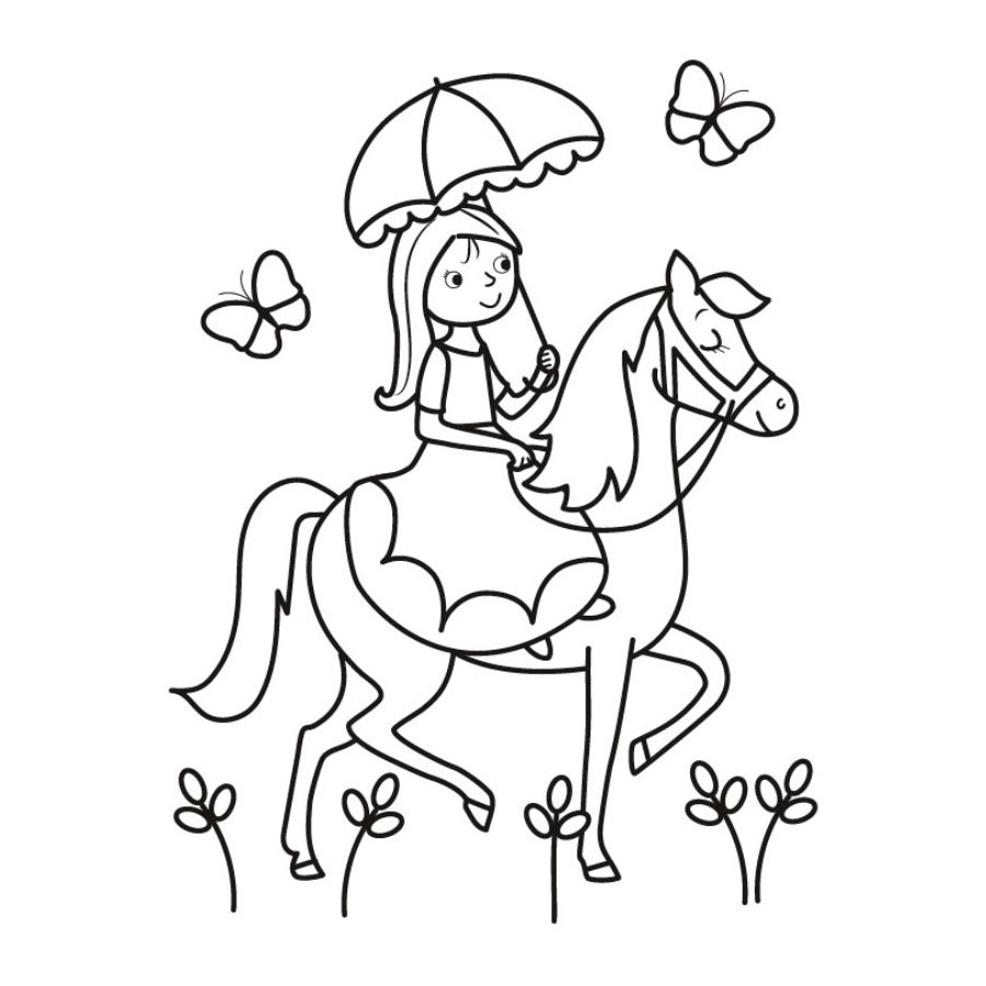 Kleurboek met Kleurpotloodjes - Prinsessen