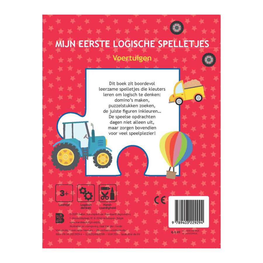 Mijn eerste logische spelletjes - Voertuigen 3+