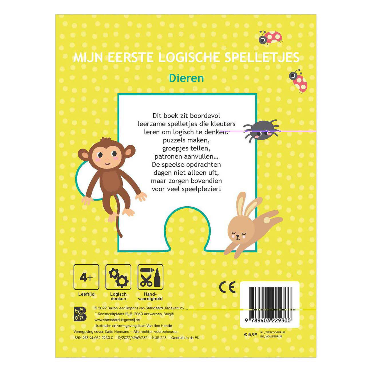 Mijn eerste logische spelletjes 4+ Dieren
