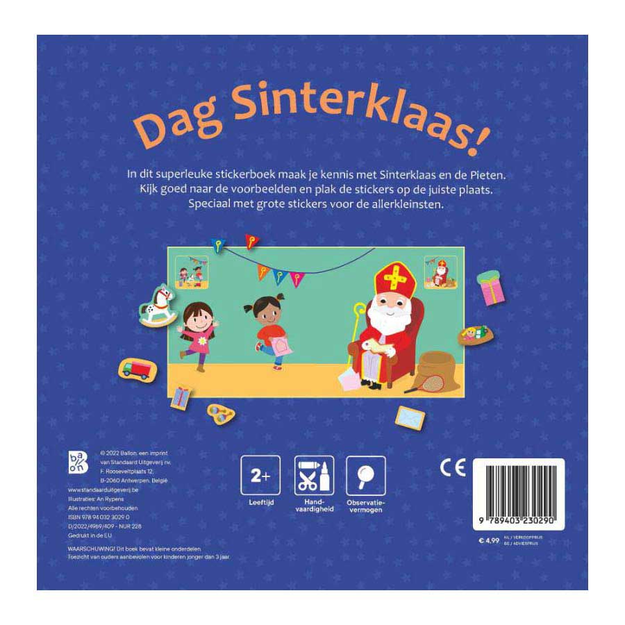 Dag Sinterklaas - Stickerboek voor de Kleintjes