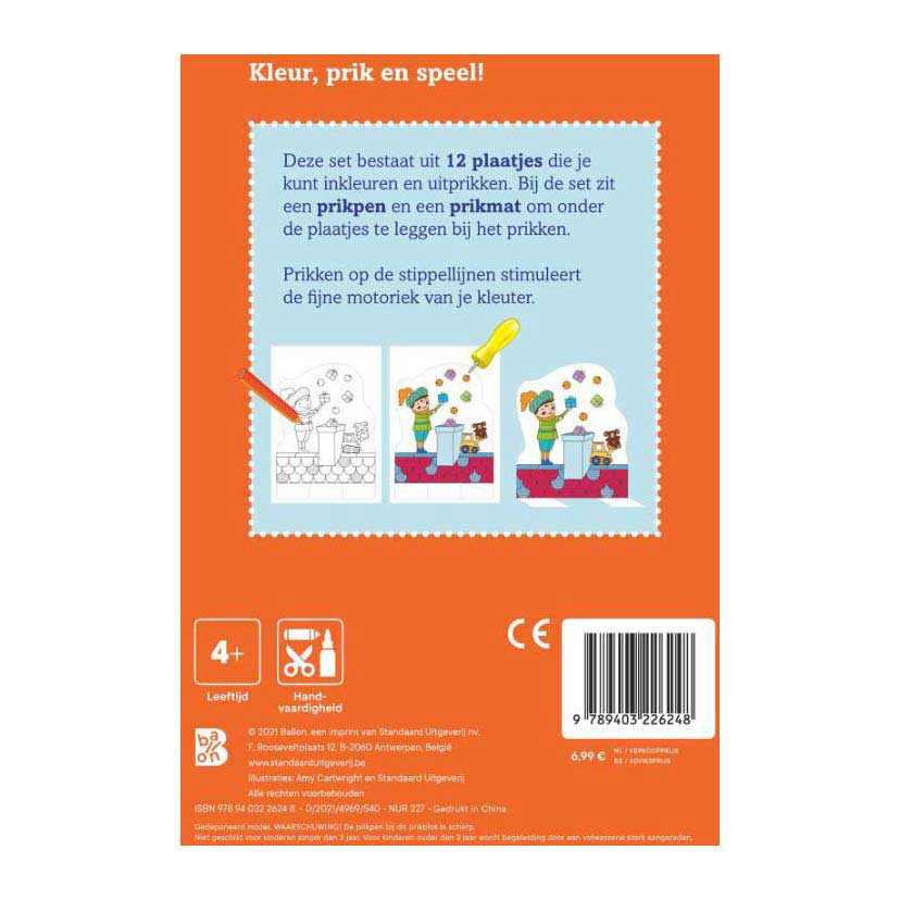 Kleur- en Prikblok Sinterklaas