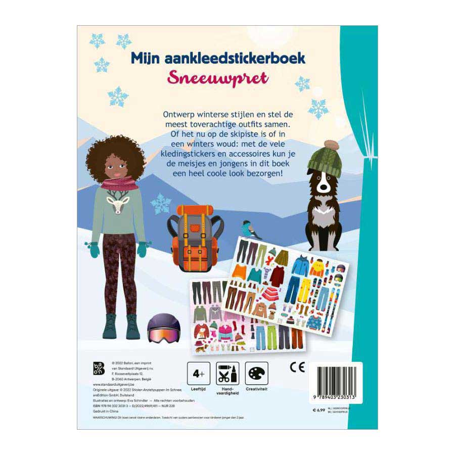 Mein Ankleide-Stickerbuch – Schneespaß