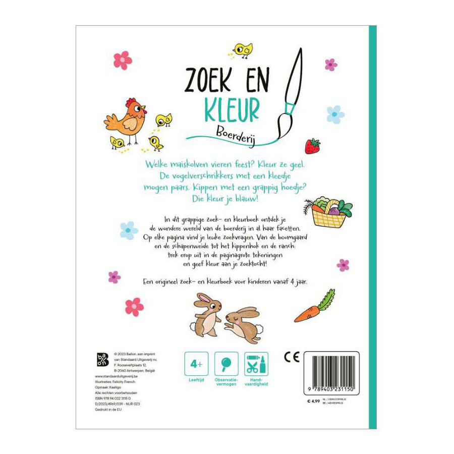 Zoek en kleur - Boerderij