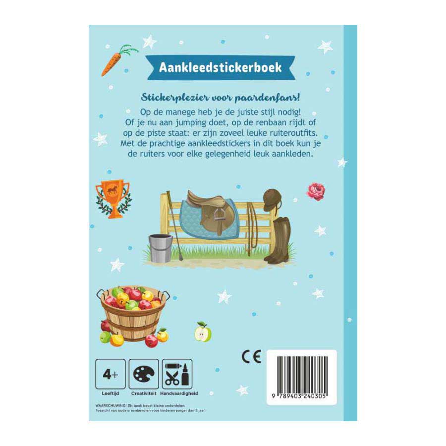 Mini-Anzieh-Stickerbuch – Pferde