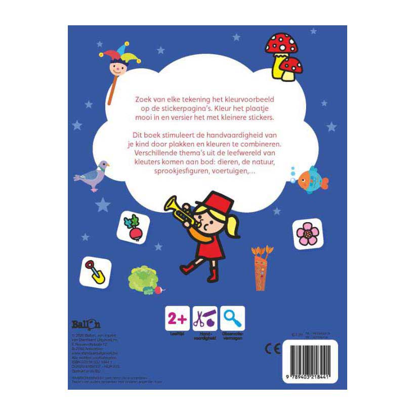 Plak en Kleur Peutertuin Pinguïn 2+