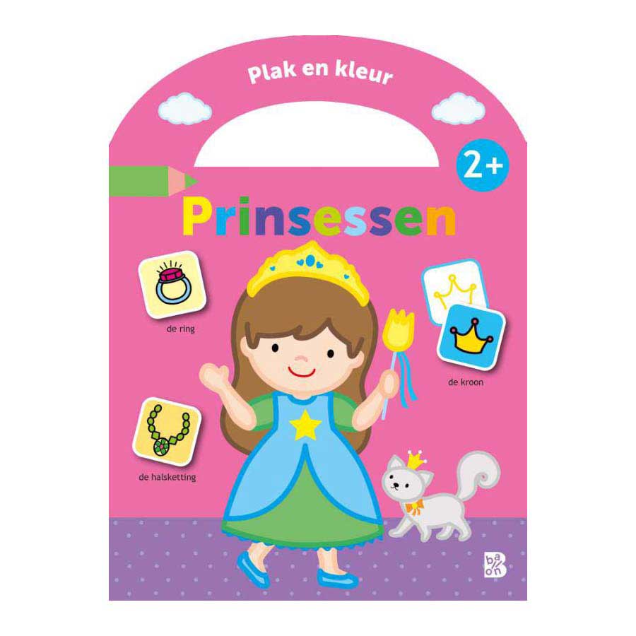 Stickerkoffertje Plak en Kleur Prinsessen 2+