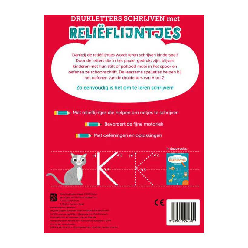 Leren Schrijven met Relieflijntjes Drukletters
