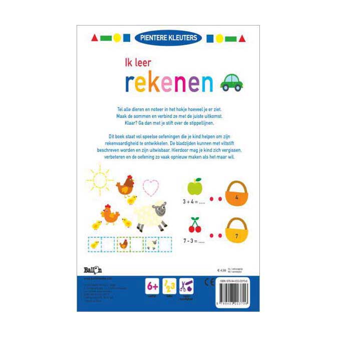 Ik Leer Rekenen Wipe and Clean 6+