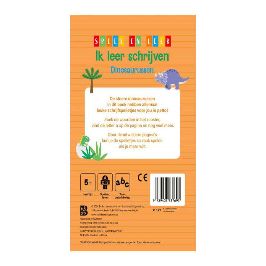 Ik leer Schrijven Dinosaurussen