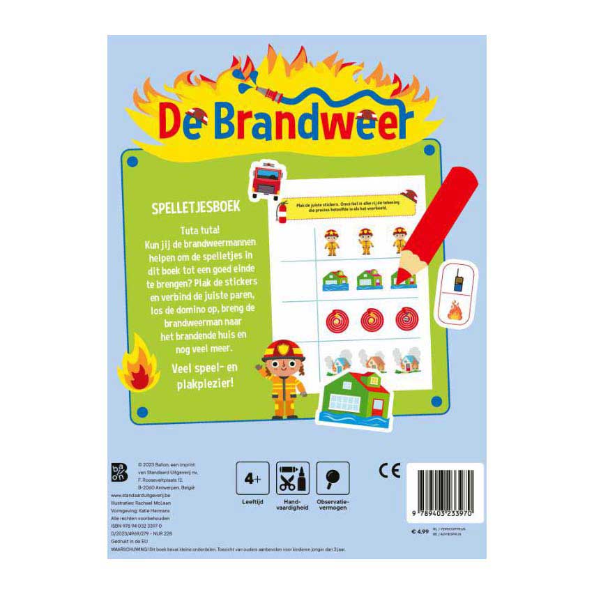 Spelletjesboek De Brandweer