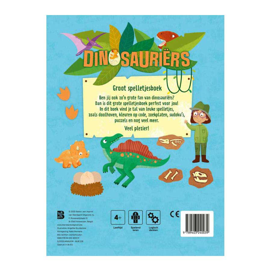 Groot Spelletjesboek Dinosauriers
