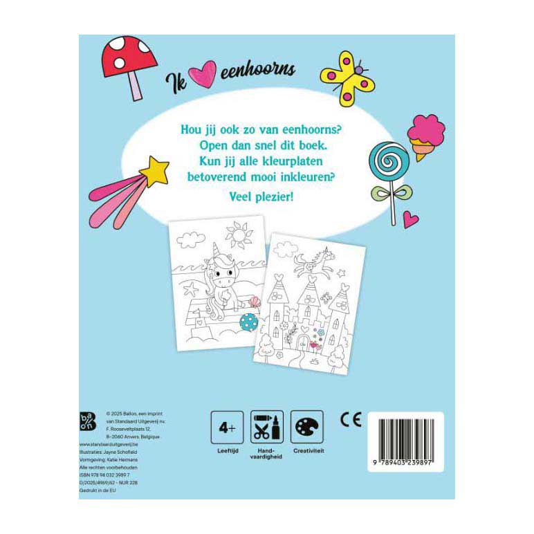 Groot kleurboek Eenhoorns