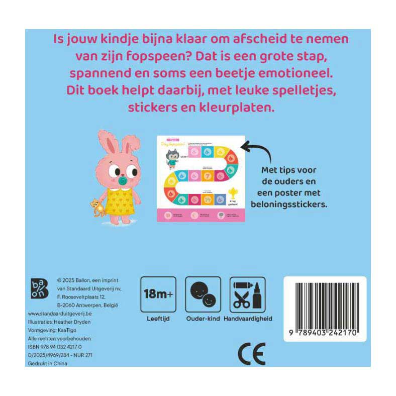 Spelletjesboek Dag Fopspeen met Stickers en Poster