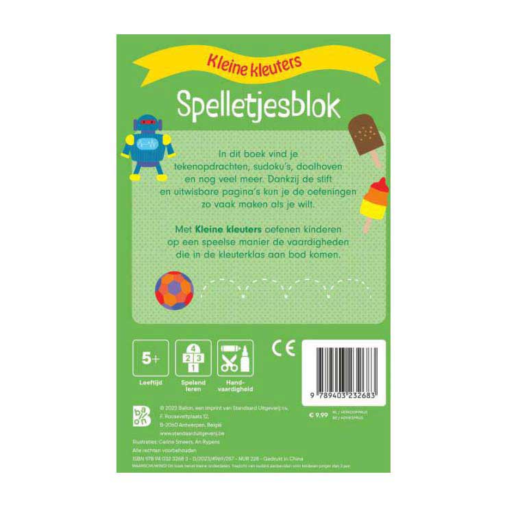 Spelletjesblok met Viltstift 5+