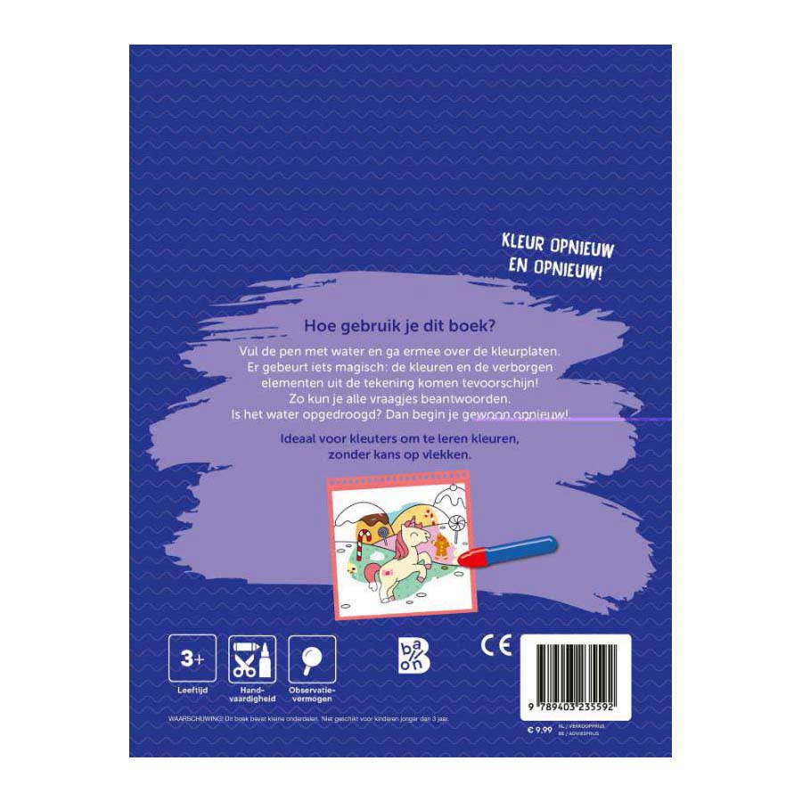 Kleuren met Water - Eenhoorns