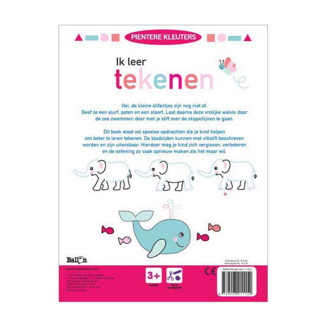 Ik leer Tekenen Wipe and Clean 3+