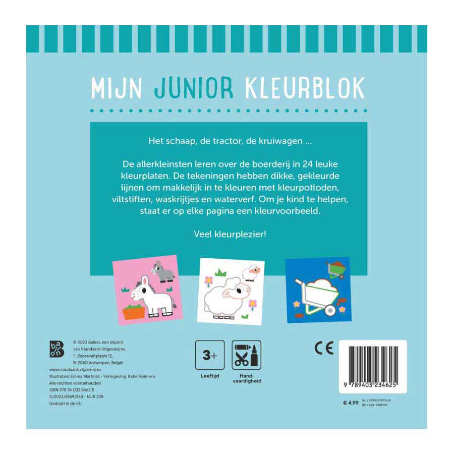Mijn Junior Kleurblok - De Boerderij 3+