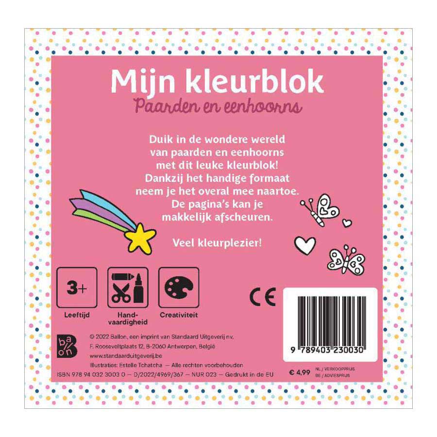 Mein Farbblock – Pferde und Einhörner