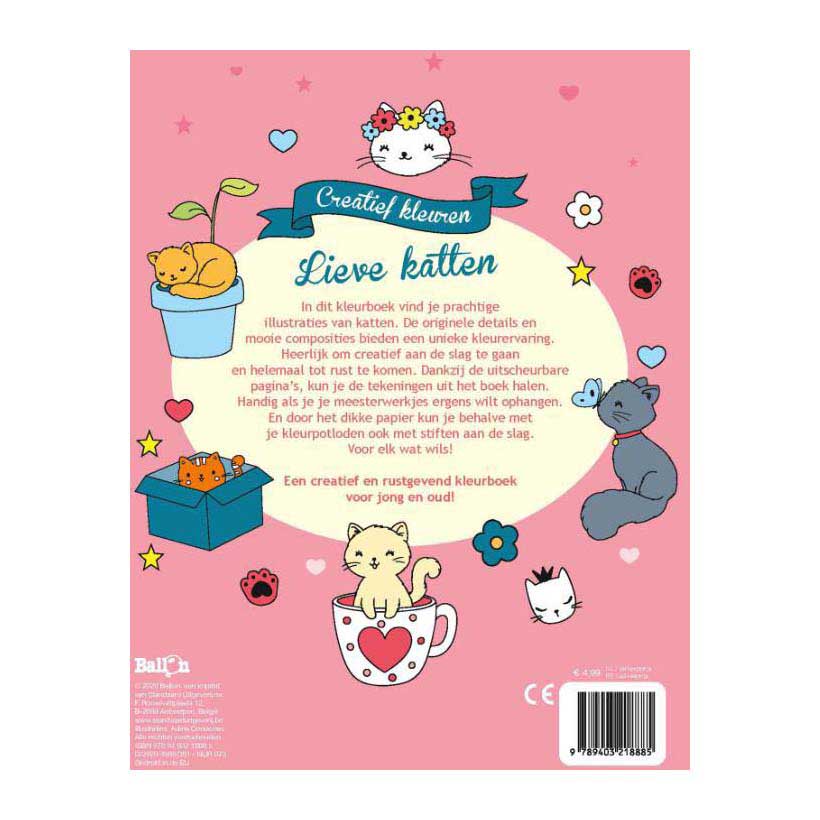 Kleurboek Lieve Katten