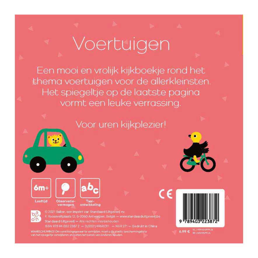 Kijkboekje Met Spiegeltje - Tsjoek, tsjoek! Voertuigen