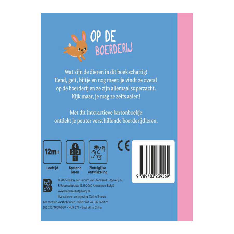 Mijn Eerste Voelboekje - Op de Boerderij 12m+