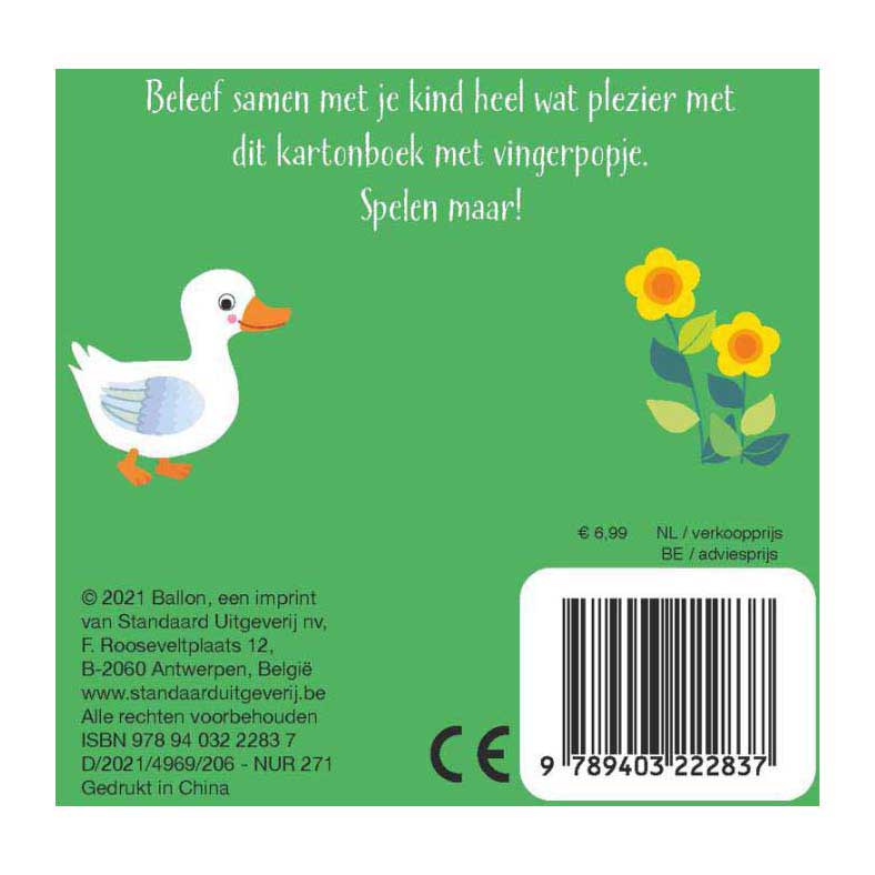 Kartonboek met Vingerpopje - Kuikentje Zoekt Zijn Mama