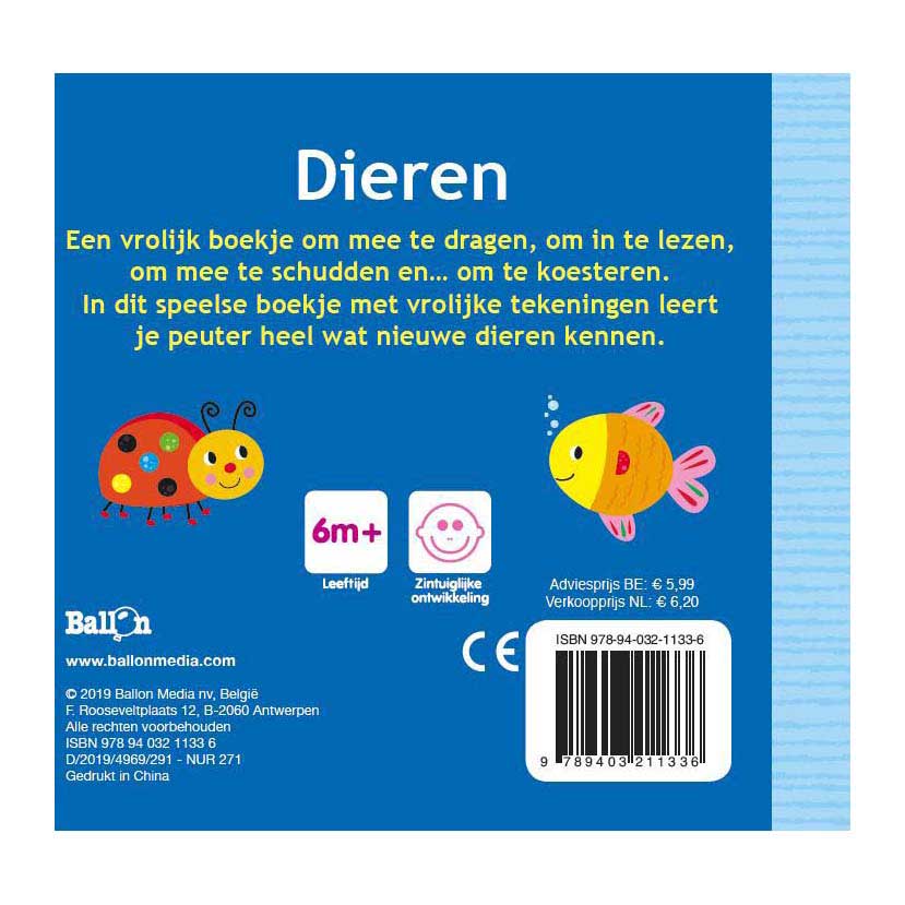 Mijn Rammelaarboekje - Dieren 6m+