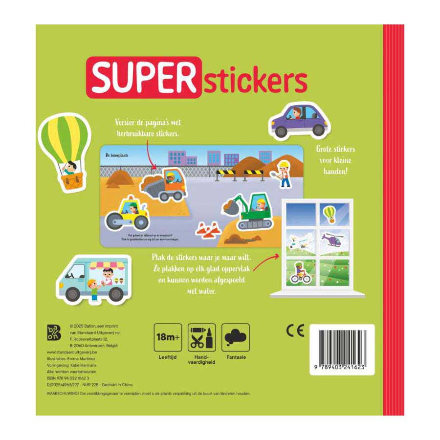 Superstickers - Voertuigen 18m+