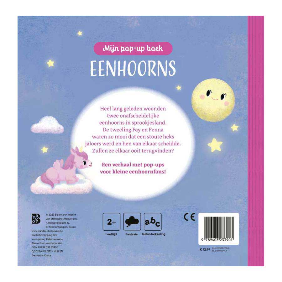 Pop-up Boek Eenhoorns 2+