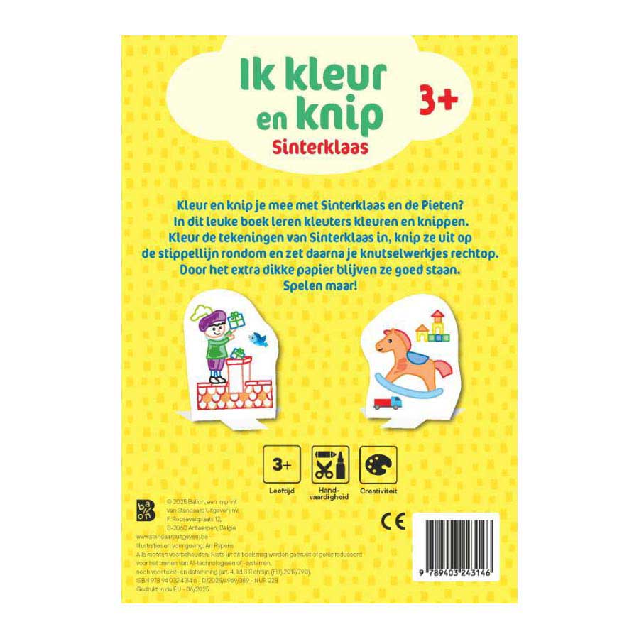 Ich male und schneide - Sinterklaas 3+