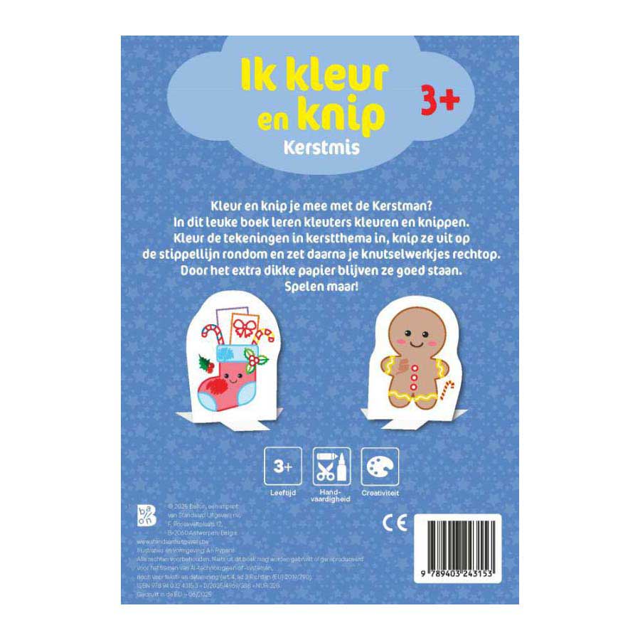 Ik Kleur en Knip - Kerstmis 3+