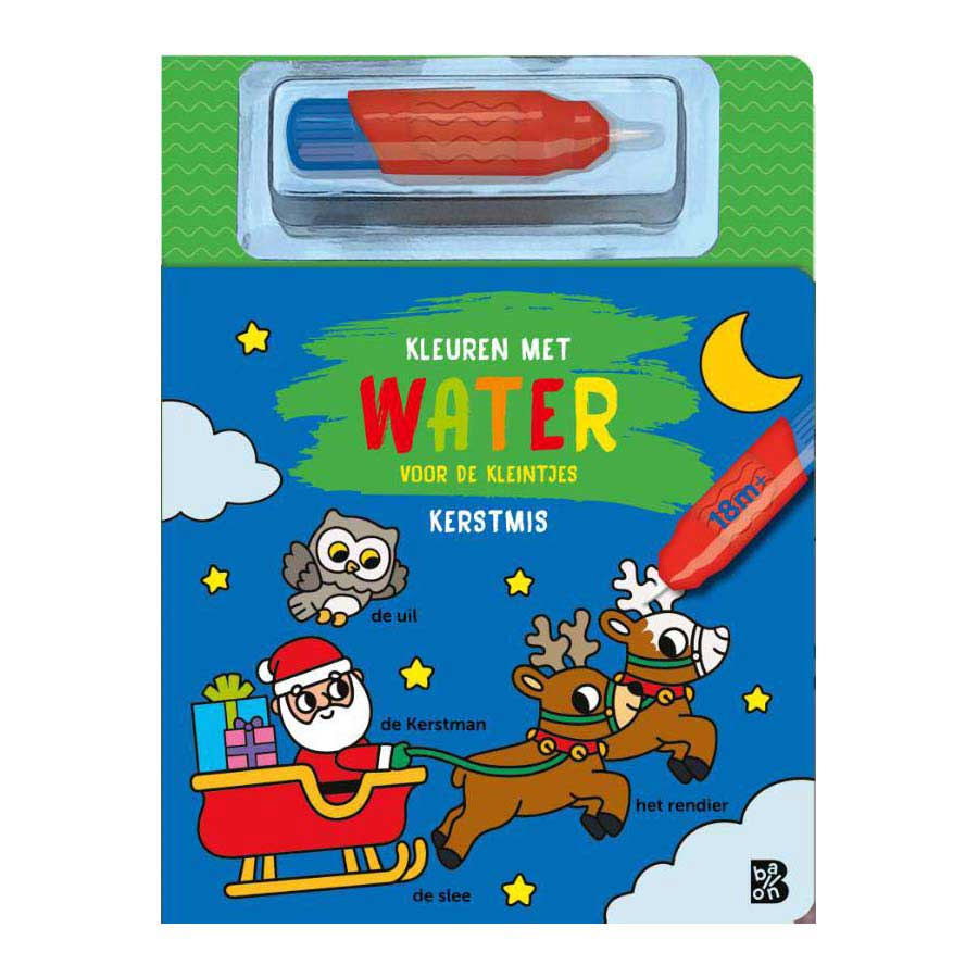 Kleuren met Water Voor de Kleintjes - Kerstmis 18m+