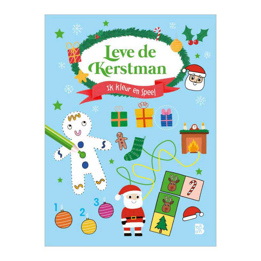 Leve de Kerstman - Ik Kleur en Speel 3+