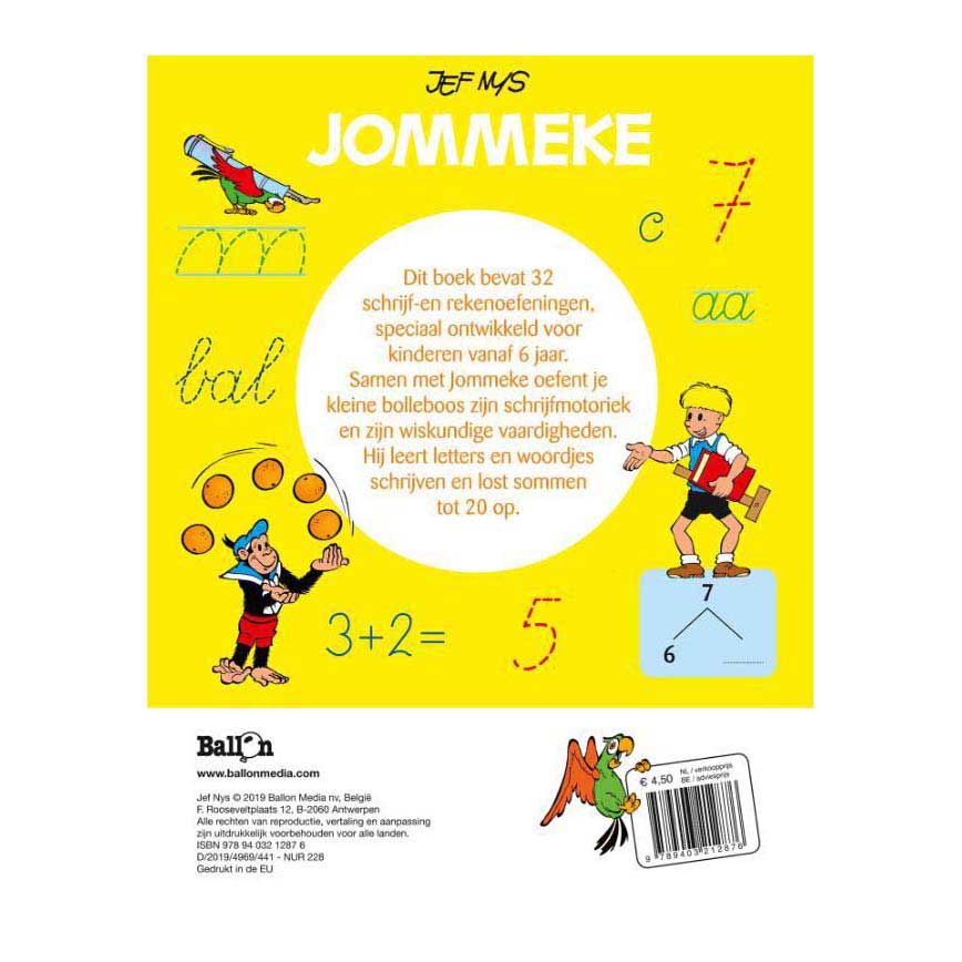 Jommeke - Ik Leer Schrijven en Rekenen 6+