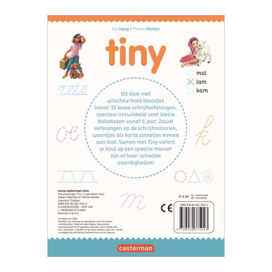 Tiny Oefenblok - Ik leer schrijven 6+