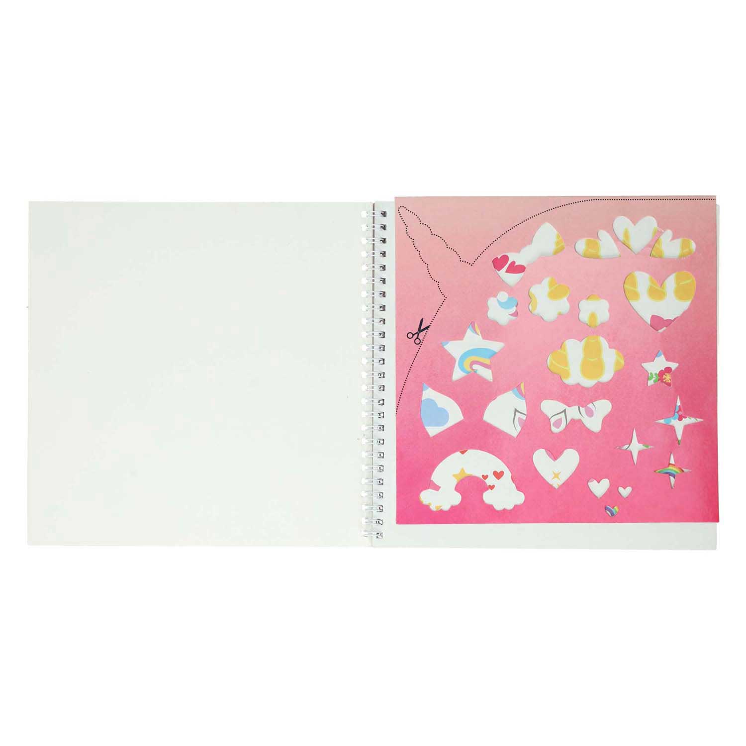 Sticker- en Sjablonenboek Ik hou van Unicorns